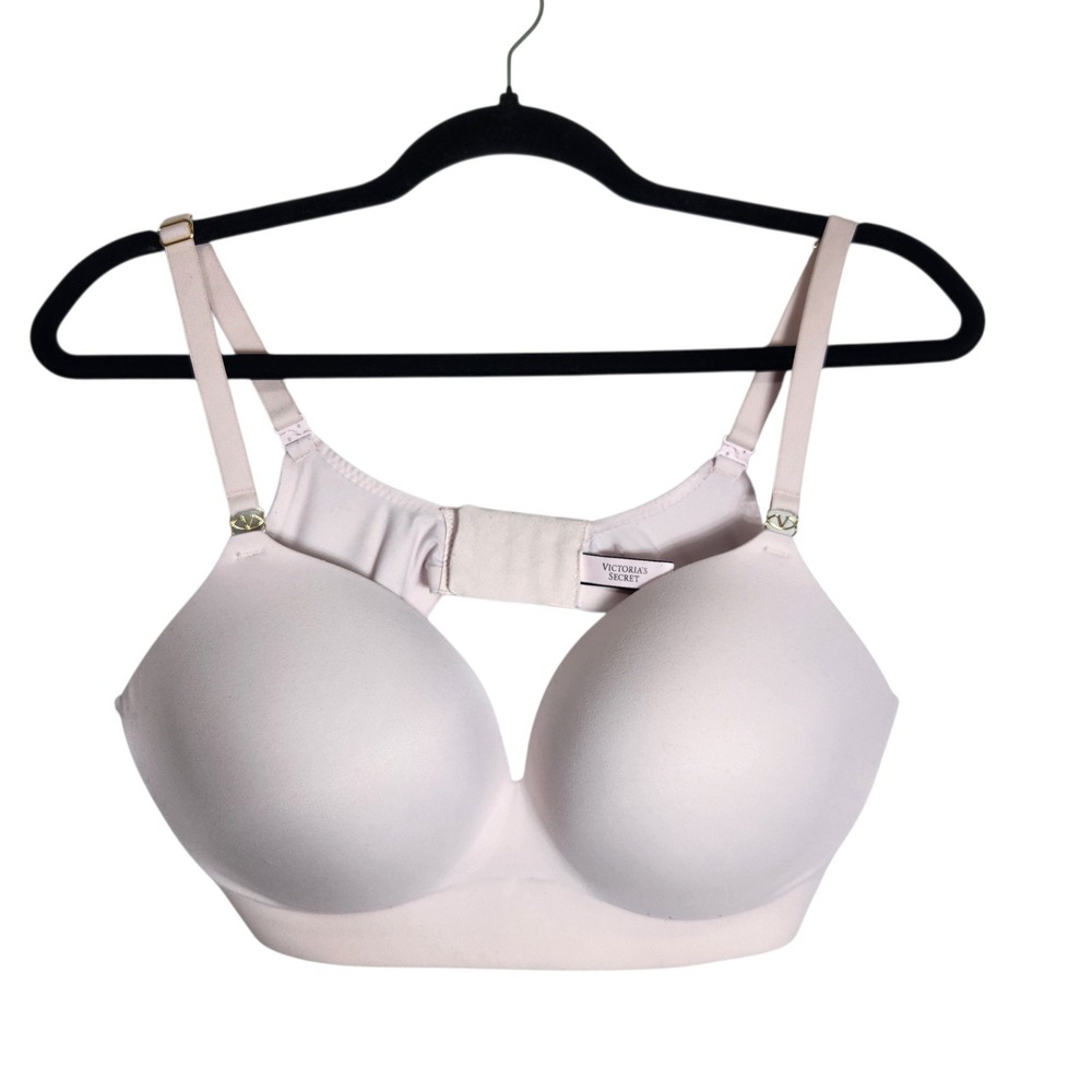 Victoria's Secret Wireless Padded Bra 38D Blush Pink Smooth Comfort 6309